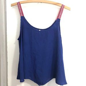 Flowy Blue Tank Top